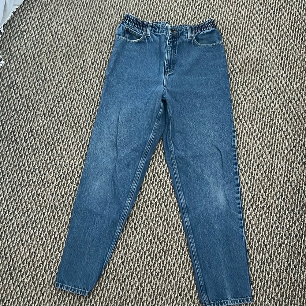 Vintage LL Bean mom jeans.